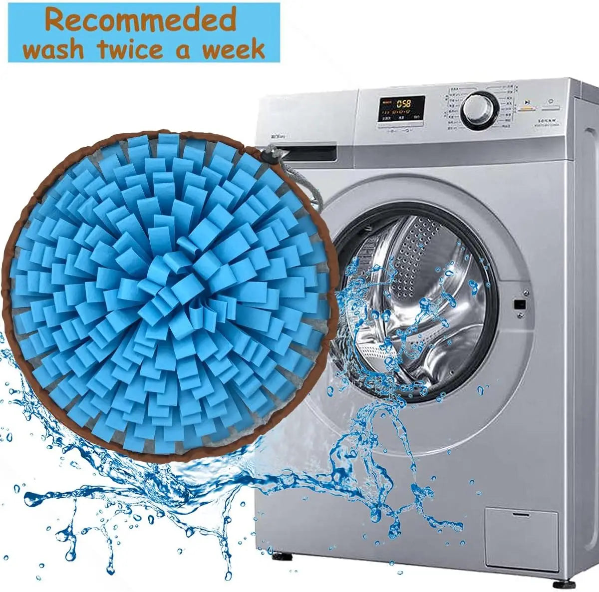 Alfombrilla Interactiva Antiestrés para Perros – Comedero Lento Premium